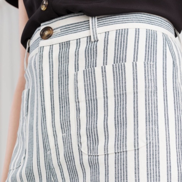 & Other Stories Striped Wide Leg Trousers - Picture 3 of 4